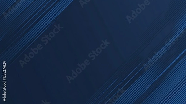 Fototapeta Abstract blue lines, dark background, website banner (1)