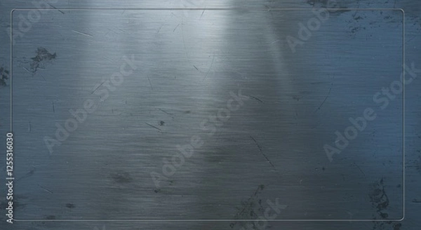 Obraz Smooth metallic surface with subtle scratches and reflections