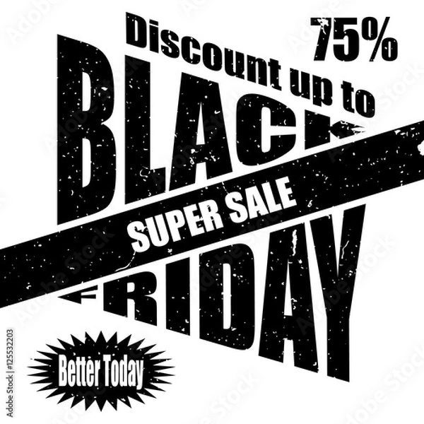 Obraz Black Friday banner template design