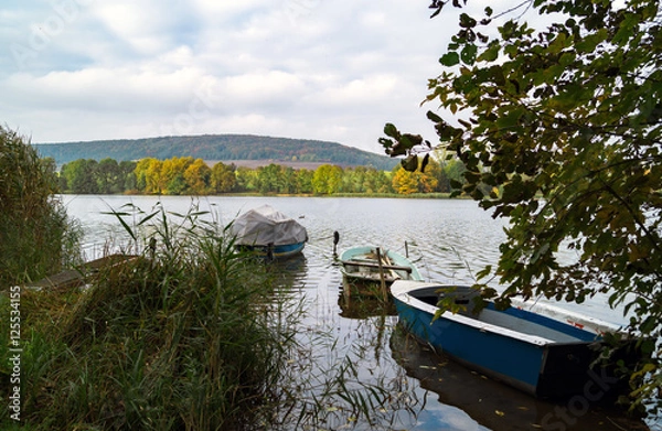 Obraz Boote am Seeufer