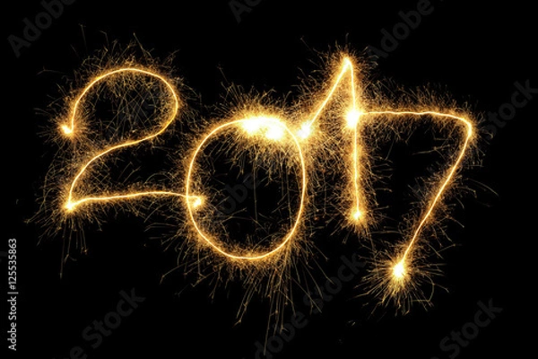 Fototapeta Sparking 2017 Year