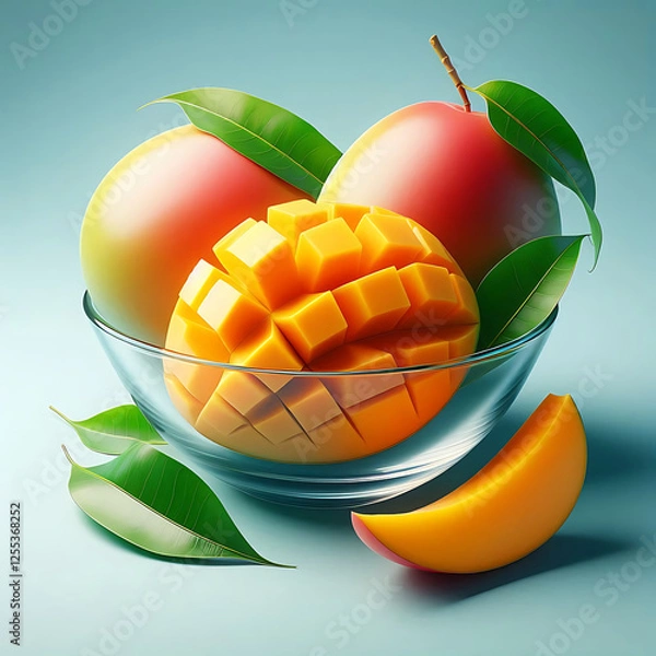 Obraz Mango Magic – Indulge in the Sweet and Succulent Flavor of Summer