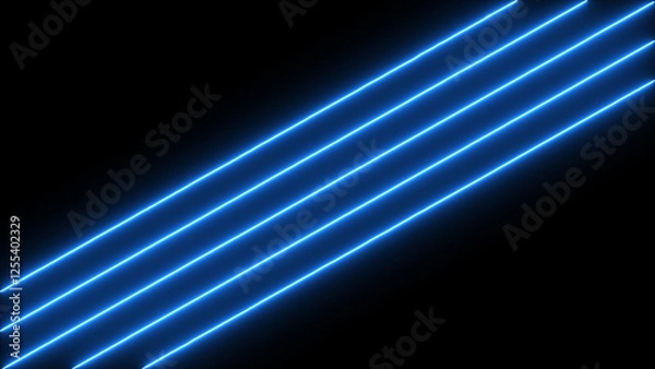 Obraz Neon lights Line background. Speed Motion line Background. Parallel Lines Technology.