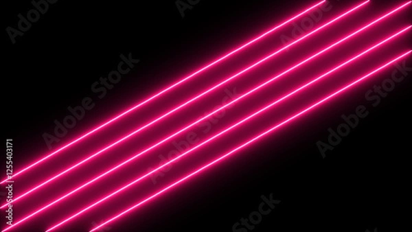 Obraz Neon lights Line background. Speed Motion line Background. Parallel Lines Technology.