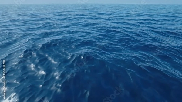 Obraz Serene Open Water: A Tranquil View of Calm Blue Ocean Waves