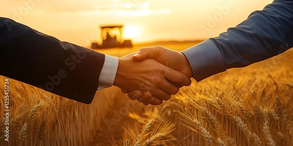 Fototapeta Sowing Trust, Reaping Prosperity