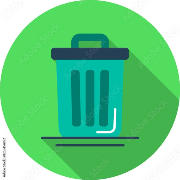 Obraz Trash Can Vector Icon