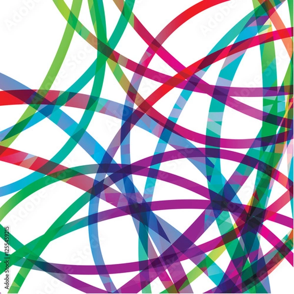 Fototapeta Abstract colored circular line