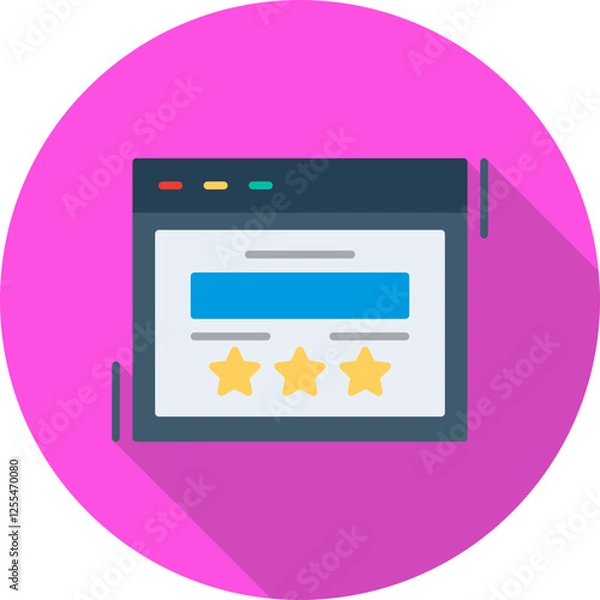 Fototapeta Rating Vector Icon