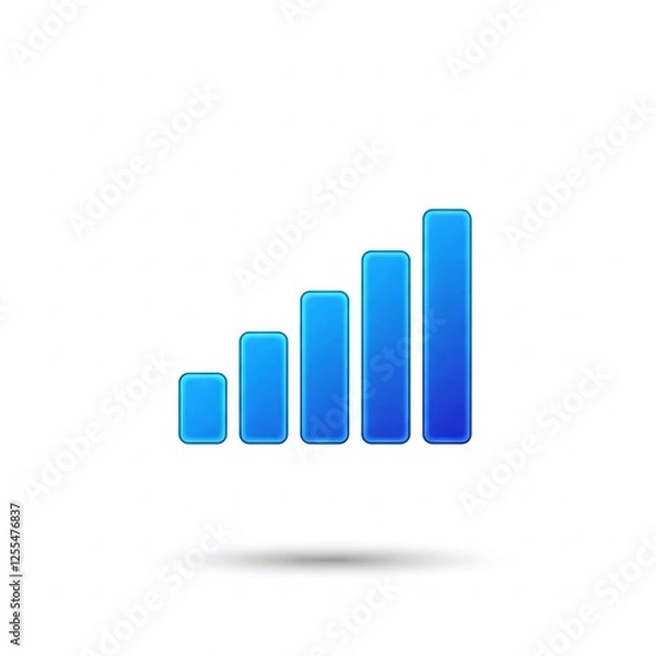 Obraz business graph icon vector