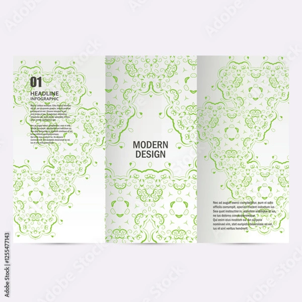 Fototapeta Vector set with abstract pattern