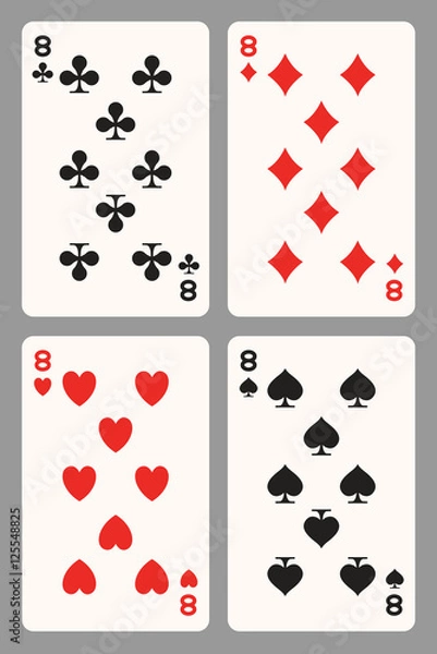 Obraz Playing cards eight