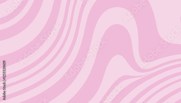 Obraz Smooth pink background features gentle, flowing lines that create a serene and contemporary atmosphere, ideal for use in digital design or print projects