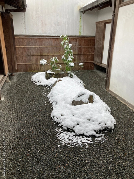 Obraz 雪化粧の三千院
