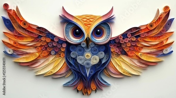 Obraz Paper quilling animal, Paper quilling koi fish, Paper quilling intricately layered