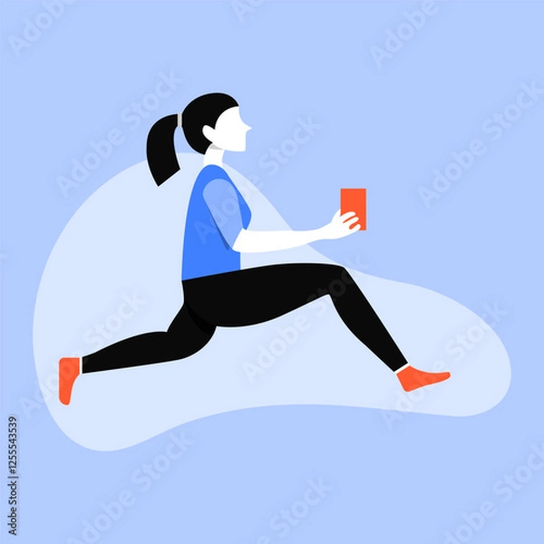 Fototapeta Modern Digital business people working character vector Illustration design. Simple and minimalist vector illustration.