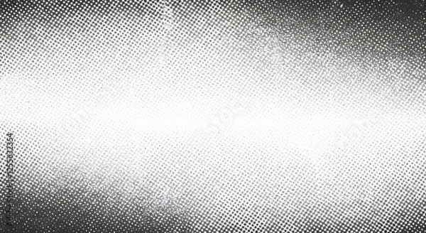 Fototapeta Grunge noise gradient texture. Dirty grain background. Dotted halftone overlay. Sand dusty distressed wallpaper. Grungy grit pattern. Black-white random dot texture for poster, banner, web