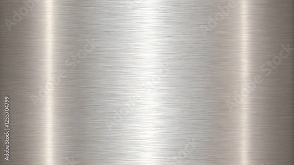 Fototapeta Brushed Metal Texture. Seamless Steel Background with Horizontal Grain.