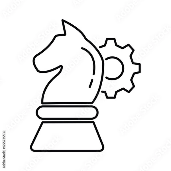 Obraz Strategy Vector Icon flat