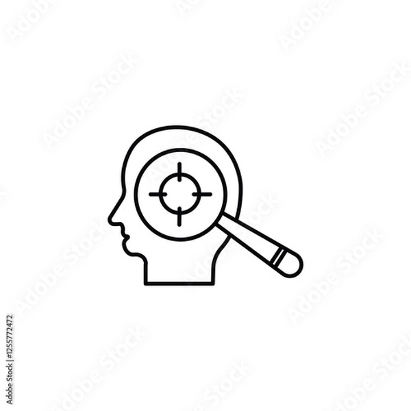 Obraz Focus Vector Line Icon