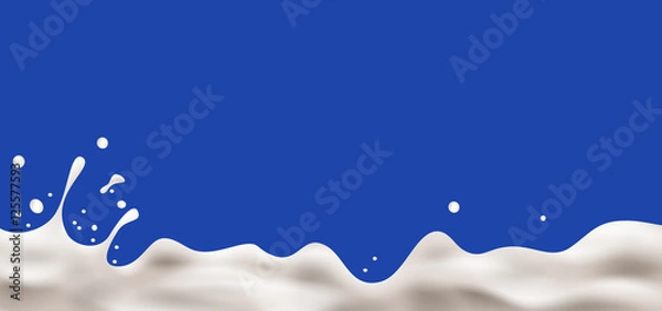 Obraz Cream Yogurt wave background
