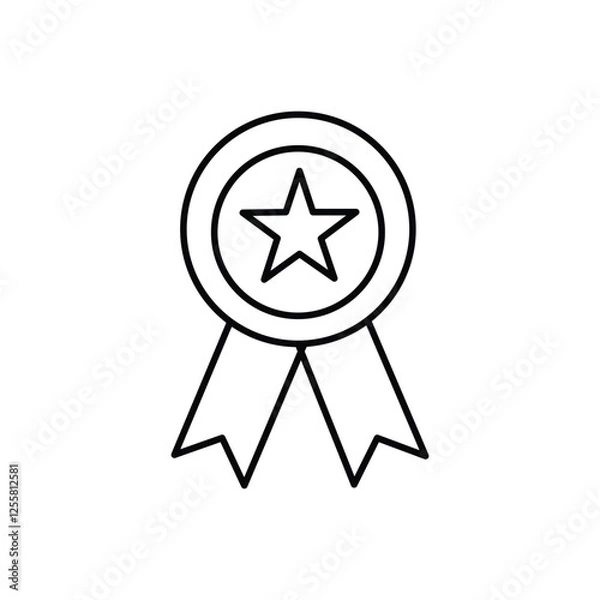 Obraz Star Badge Vector Icon