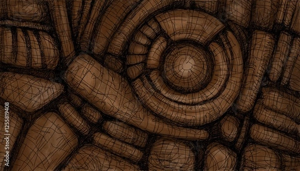 Fototapeta Abstract image for modern interior. Painted on a tablet.