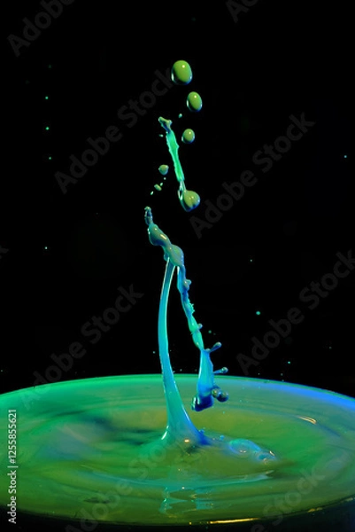 Obraz Harte farbtropfen