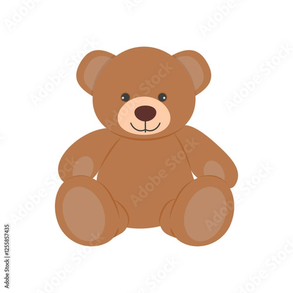 Fototapeta Teddy Bear, Kindergarten Vector Illustration