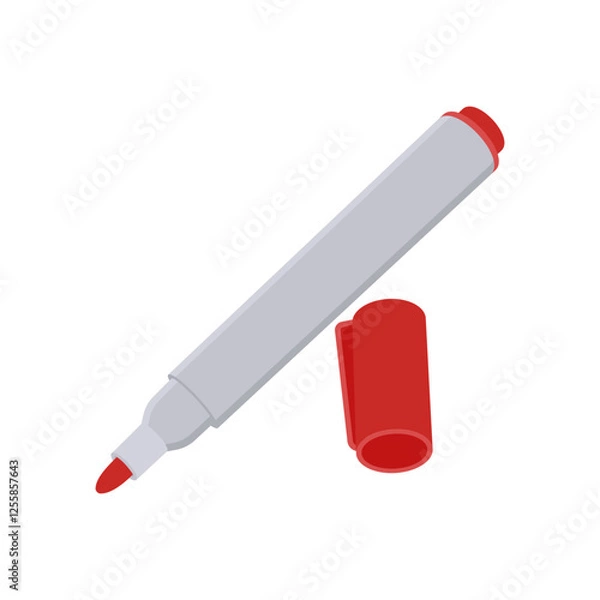 Obraz Board Marker, Kindergarten Vector Illustration