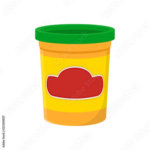 Obraz Play Dough, Kindergarten Vector Illustration