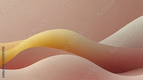 Fototapeta Abstract Colorful Waves for Modern Decor, A vibrant abstract artwork featuring flowing waves, perfect for contemporary interiors and creative spaces.