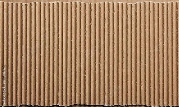 Obraz Brown Textured Cardboard Background with Vertical Stripes Pattern
