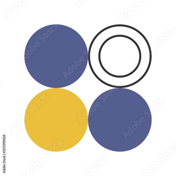 Fototapeta bauhaus shape element