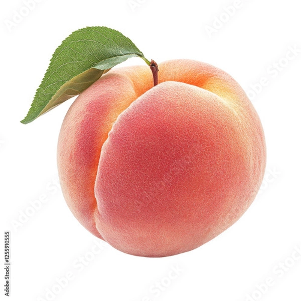 Obraz peaches isolated on white background.