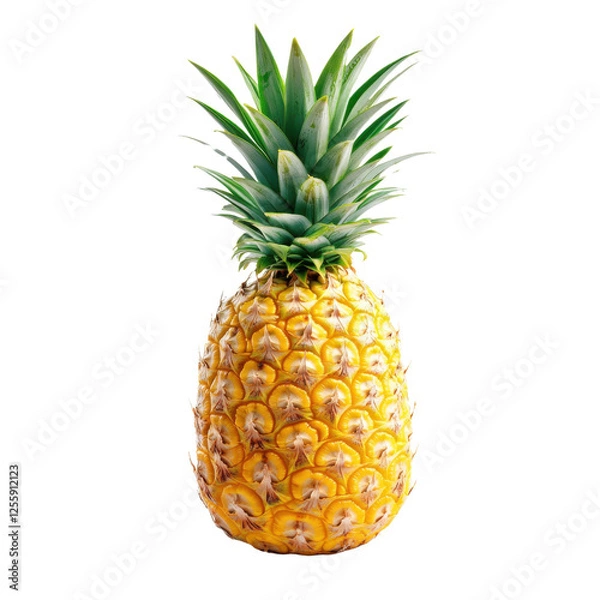Obraz pineapple on white background