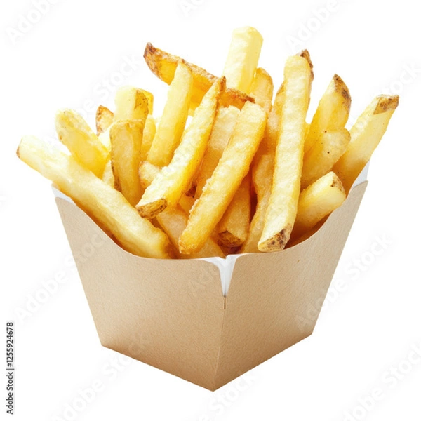 Obraz french fries isolated on white background