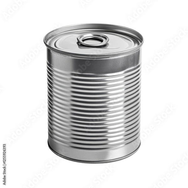 Fototapeta tin can isolated on white background.