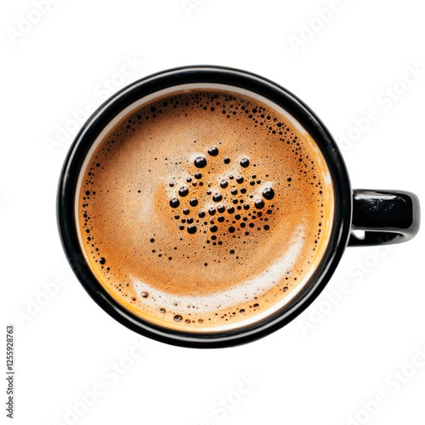Fototapeta cup of coffee on white background
