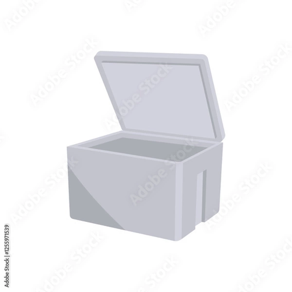 Fototapeta Styrofoam Cooler Box, Delivery Service illustration
