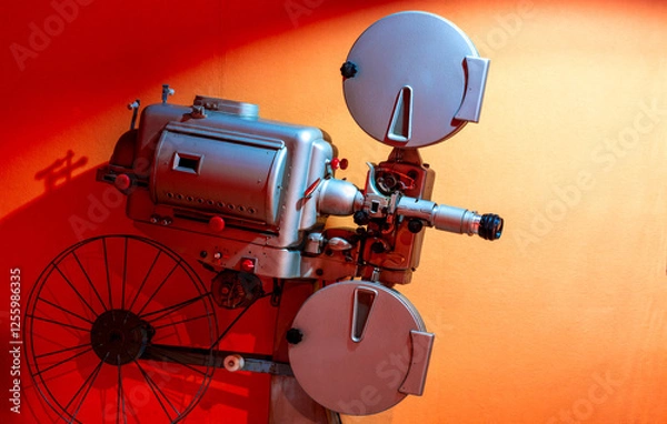 Obraz a beautiful reel projector of old films from old cinemas