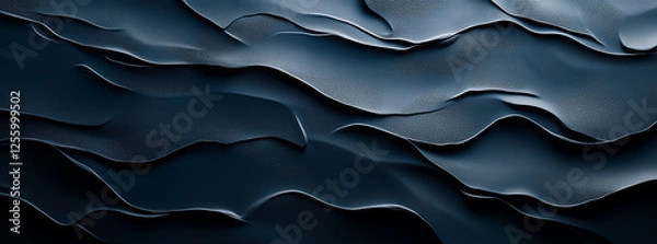 Fototapeta Dark blue background with a smooth stucco texture, perfect for creative backgrounds and design projects.