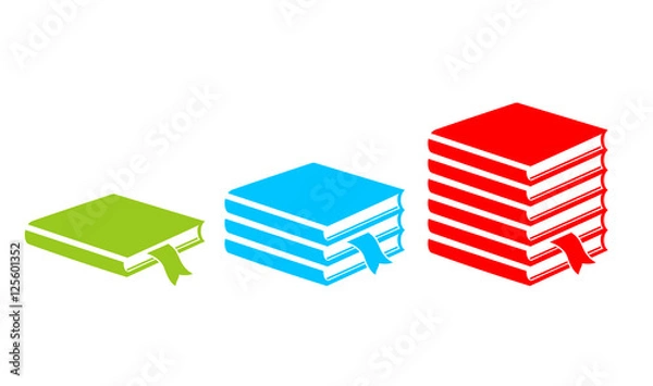 Fototapeta Textbook vector icon