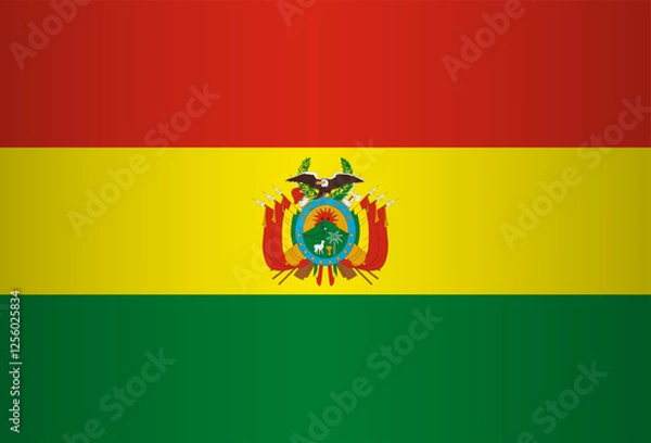 Fototapeta National Flag of the Plurinational State of Bolivia. Vector element