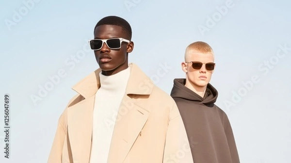 Obraz Fashionable Models Displaying Stylish Sunglasses