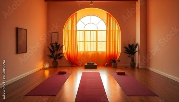 Obraz zen style yoga studio