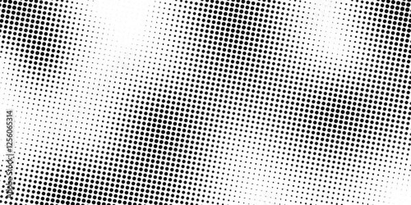 Fototapeta Halftone dotted background. Halftone dots vector pattern