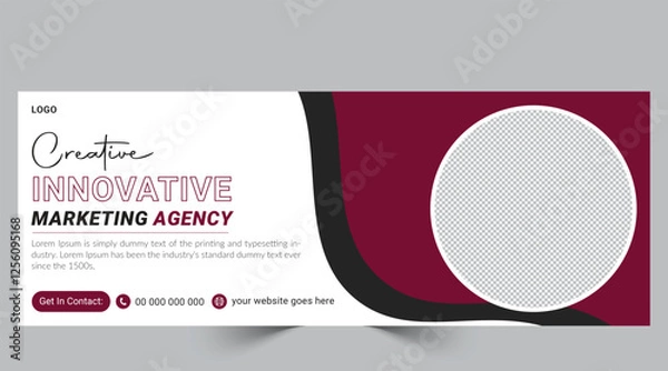 Obraz Face book cover design