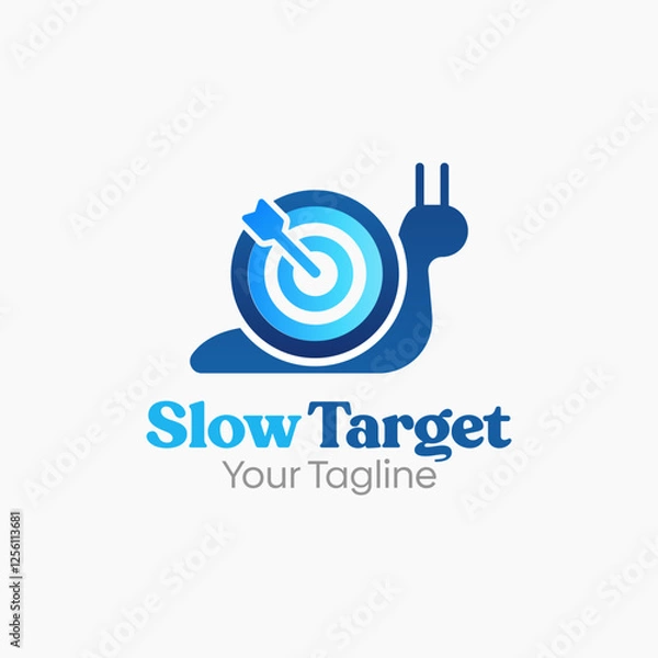 Obraz Slow Target Logo Design Template. Good for Business, Agency, Community and Organization