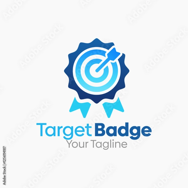 Obraz Target Badge Logo Design Template. Good for Business, Agency, Community and Organization